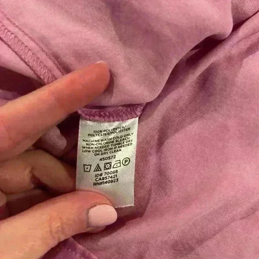 Loft Smocked Ruffle Shell Pink Size Small - Picture 3 of 4